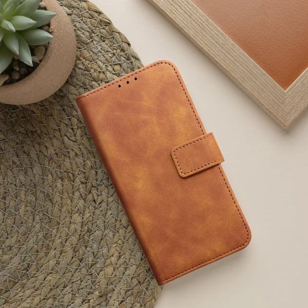 Xiaomi Redmi 14C Lompakkokotelo Tender - Ruskea