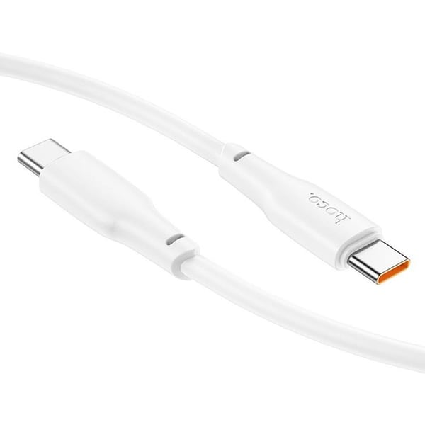 Hoco USB-C–USB-C 100W 1m 3A -kaapeli X93 - Valkoinen