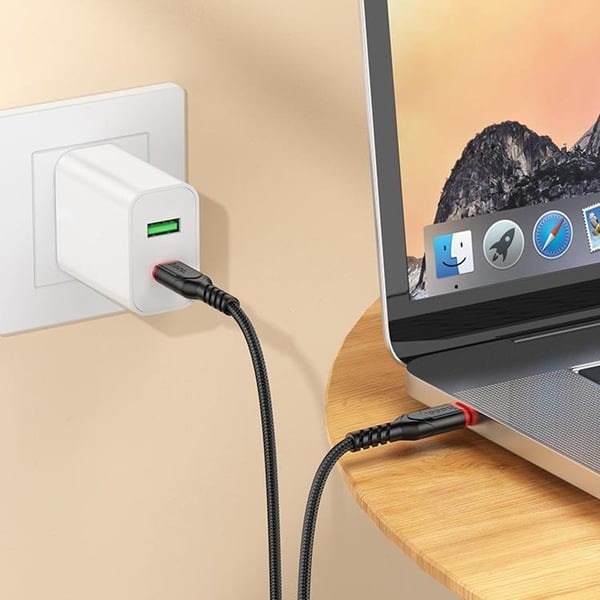 Hoco USB-C till USB-C 60W 3A 3m Kabel X59 - Svart