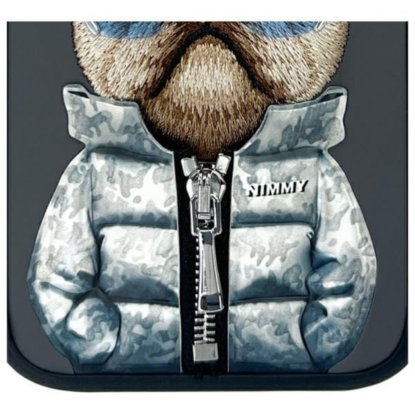 Nimmy Telefontaske til iPhone 16 Cool & Cute 2.0 Dog - Sort