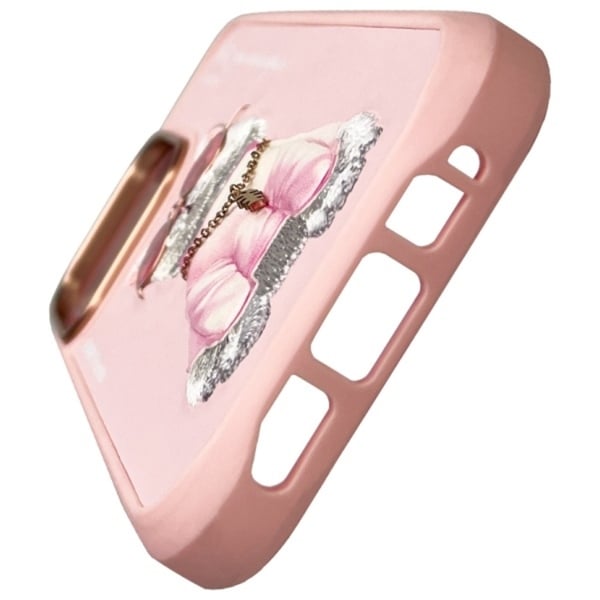Nimmy Telefontaske til iPhone 16 Pro Max Briller Cool Cat - Pink