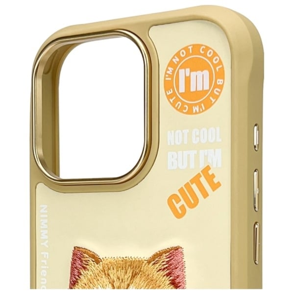Nimmy Mobilskal till iPhone 16 Pro Max Cool & Cute 2.0 Cat - Khaki