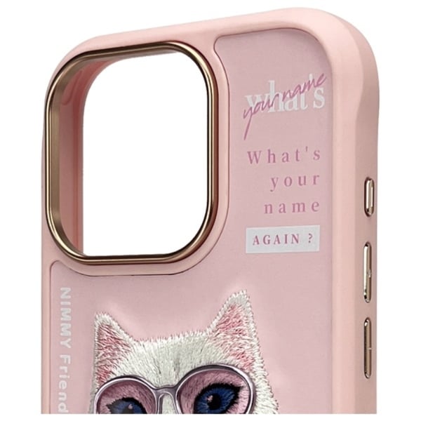 Nimmy Mobilcover til iPhone 16 Pro Max Cool & Cute 2.0 Cat - Rosa