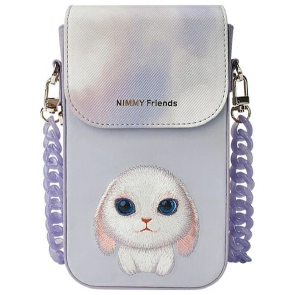 Nimmy Halsbandsfodral Big Eyed Pet 2.0 Rabbit - Lila