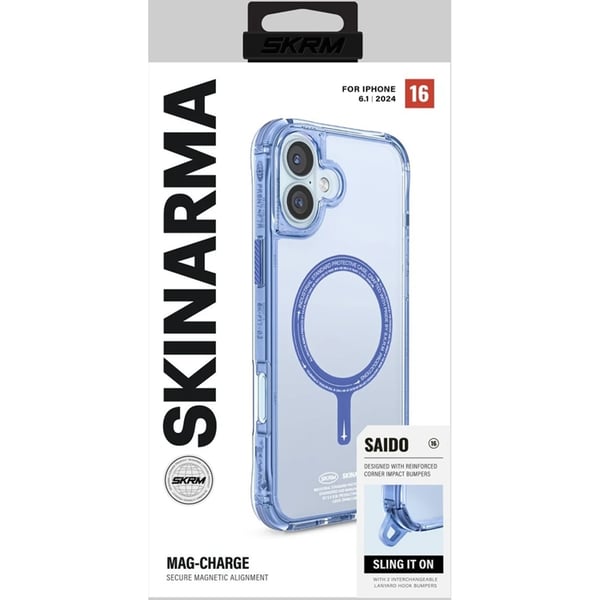 Skinarma Mobilskal till iPhone 16 MagSafe Saido - Blå