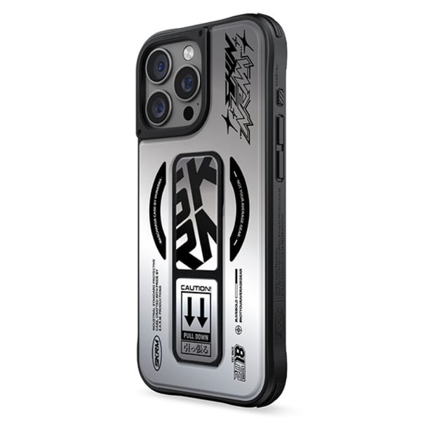 Skinarma telefontaske til iPhone 16 Pro MagSafe magnetisk grebstativ - krom