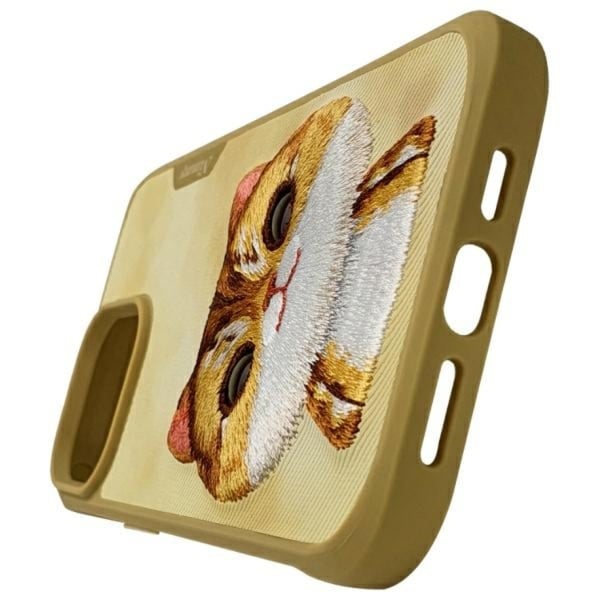 Nimmy-puhelinkotelo iPhone 15 Pro Max Big Eyed Pet 2.0 Cat - Khaki