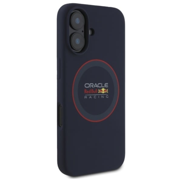 Red Bull telefonetui til iPhone 16 Plus MagSafe silikone rød ring