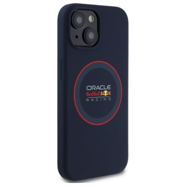 Red Bull telefonetui til iPhone 14 MagSafe silikone rød ring