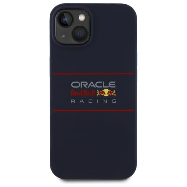 Red Bull MagSafe-silikonikuori iPhone 14:lle vaakasuoralla logolla