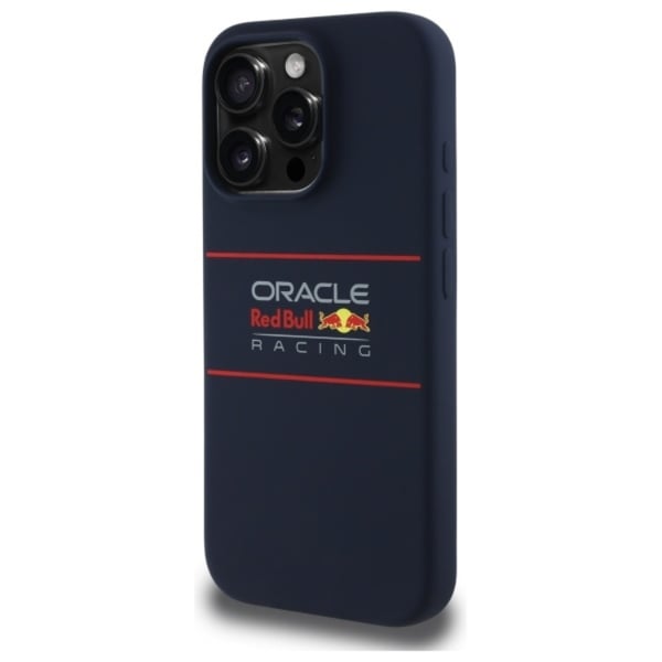 Red Bull MagSafe-silikonikuori iPhone 15 Prolle, vaakasuora logo