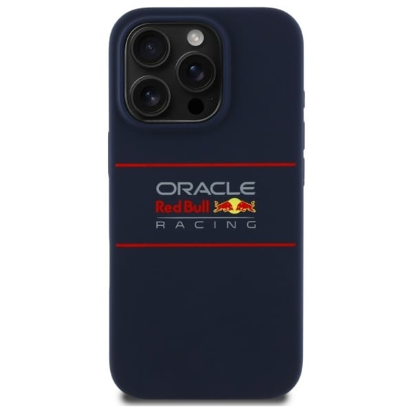 Red Bull MagSafe-silikonikuori iPhone 15 Prolle, vaakasuora logo