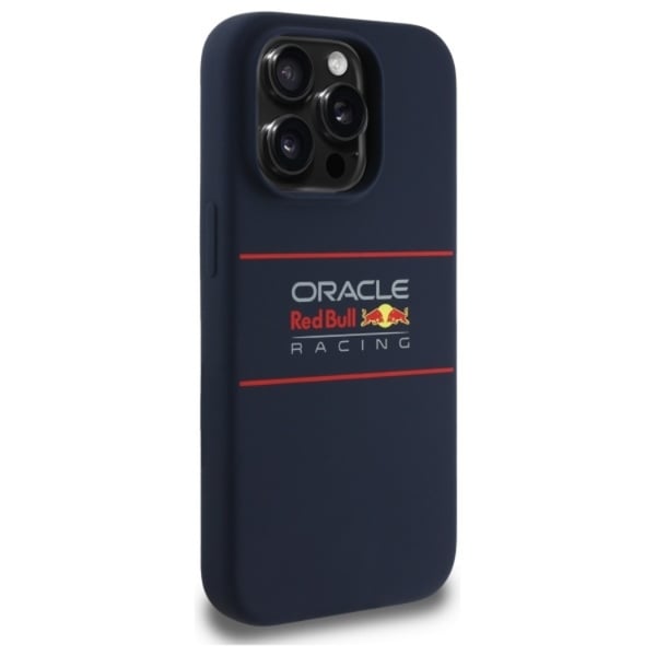 Red Bull MagSafe-silikonikuori iPhone 15 Prolle, vaakasuora logo
