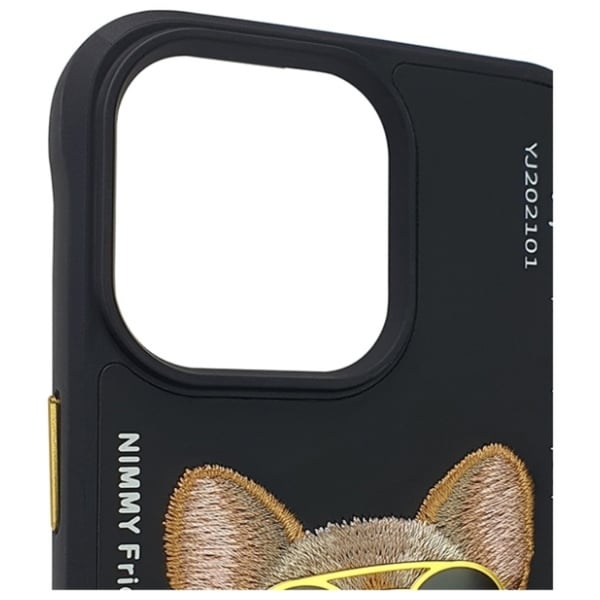 Nimmy Mobilskal till iPhone 15 Pro Glasses Cool Dog - Svart