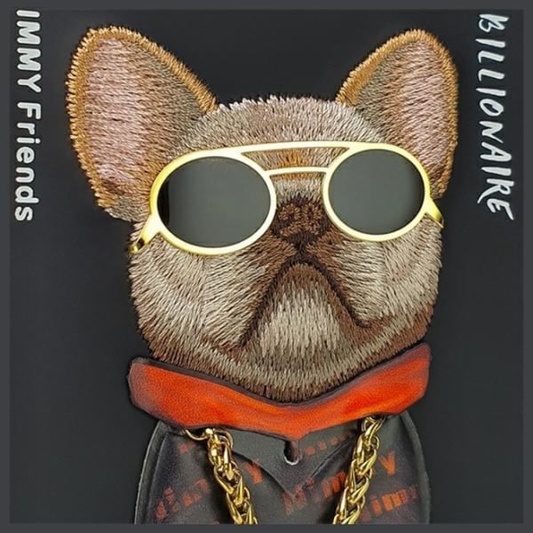 Nimmy Mobilskal till iPhone 15 Pro Glasses Cool Dog - Svart