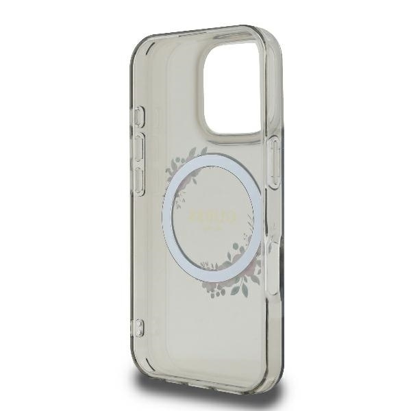 Guess Mobilskal till iPhone 16 Pro Max MagSafe IML Flowers Wreath - Svart