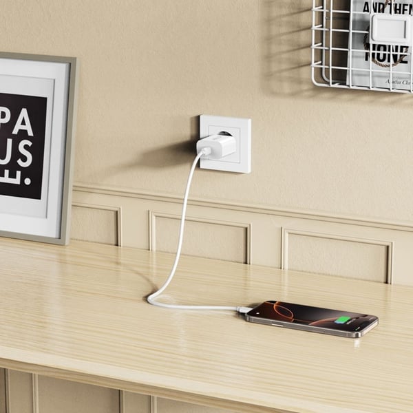 Tech-Protect Hurtigoplader NC20W 1-Port PD20W - Hvid