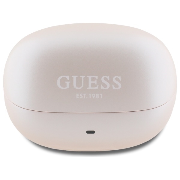 Guess TWS In-Ear øretelefon Bluetooth Kapsel Trykt Logo - Lyserød