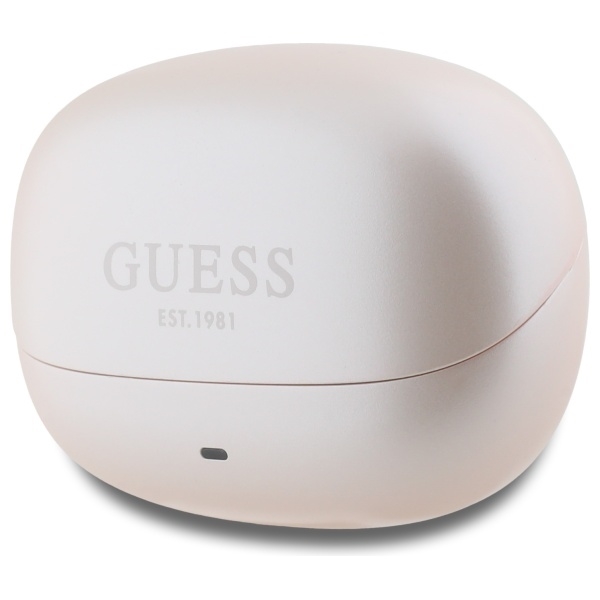 Guess TWS In-Ear øretelefon Bluetooth Kapsel Trykt Logo - Lyserød