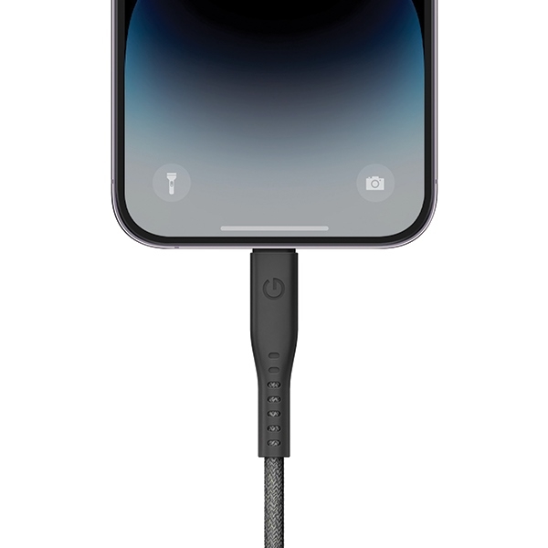 Energea USB-C till Lightning Kabel 60W 3A 1.5m - Svart