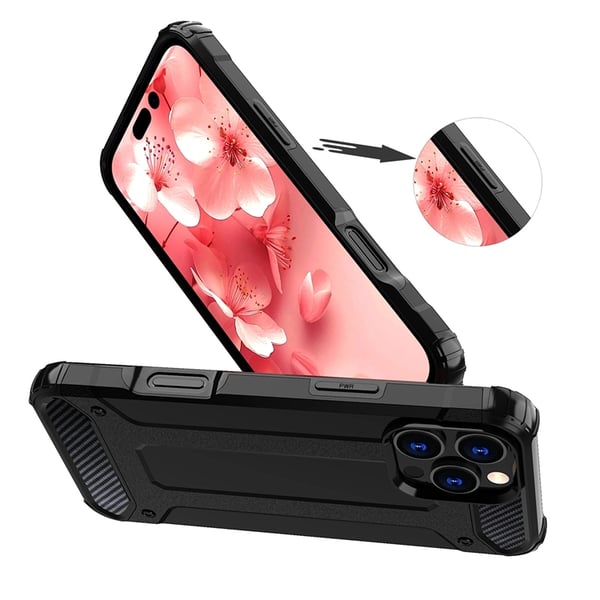 Mobilskal till iPhone 16 Pro Hybrid Armor - Svart
