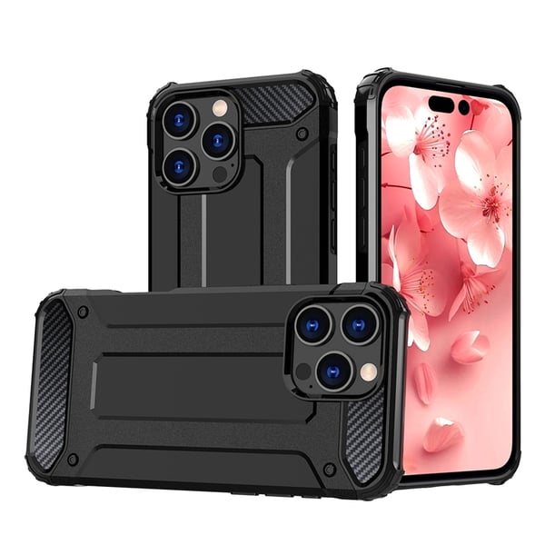 Mobilskal till iPhone 16 Pro Max Hybrid Armor - Svart