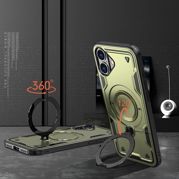 iPhone 16 MagSafe Hybrid Armor Trendy -kuori - Vihreä