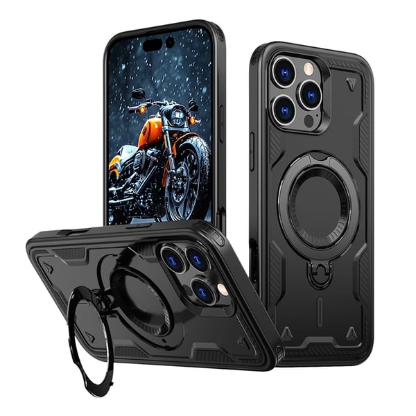 Mobilskal till iPhone 16 Pro Max MagSafe Hybrid Armor Trendy - Svart Mobilskal till iPhone 16 Pro Max MagSafe Hybrid Armor Trendy - Svart