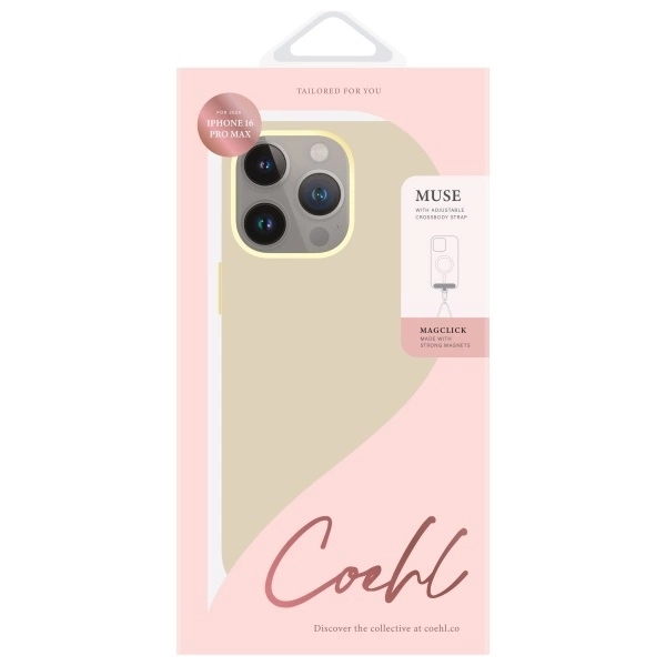 UNIQ Mobilskal till iPhone 16 Pro Max MagSafe Coehl Muse - Beige