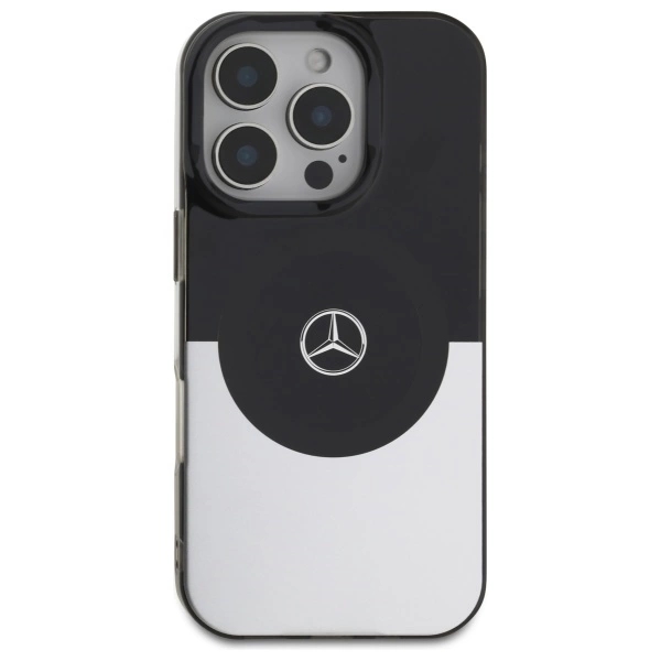 Mercedes Mobilskal till iPhone 16 Pro Max MagSafe Double Layer BiColor - Silver