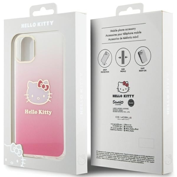 Hello Kitty Mobilskal till iPhone 11/Xr Kitty Head - Rosa