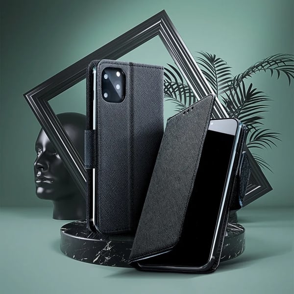 Xiaomi Redmi 14C Plånboksfodral Fancy - Svart