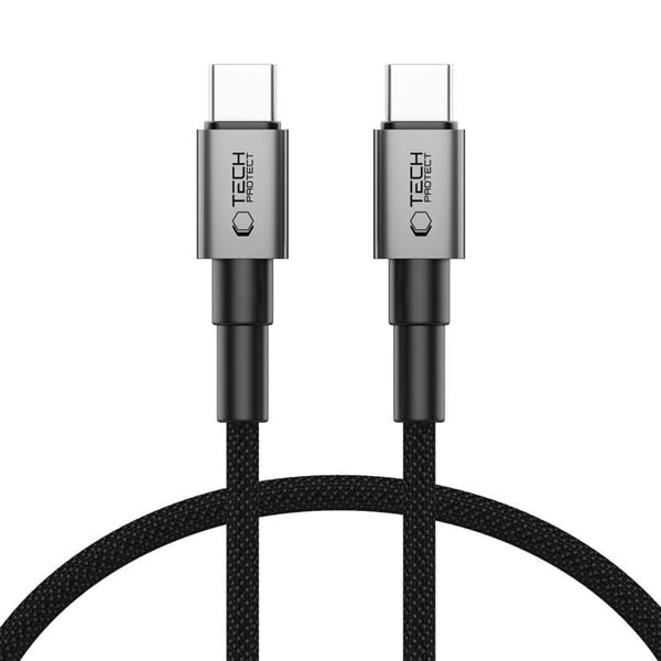 Tech-Protect USB-C Til USB-C Kabel Ultraboost 50CM 60W - Grå
