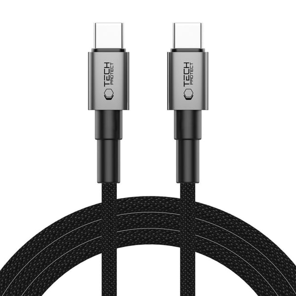 Tech-Protect USB-C Til USB-C Kabel Ultraboost 200CM 100W - Grå