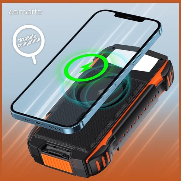 4smarts MagSafe Sol-PowerBank 20000mAh TitanPack Rugged - Svart