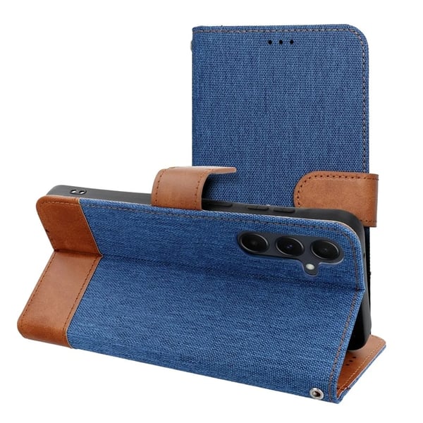 Galaxy A36 5G Lompakkokotelo Farkut - Sininen