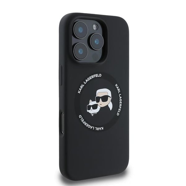 Karl Lagerfeld Mobilskal till iPhone 16 Pro Max MagSafe Karl & Choupette Svart