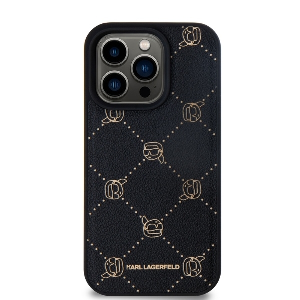 Karl Lagerfeld Telefontaske til iPhone 15 Pro Max MagSafe Karl Heads - Sort