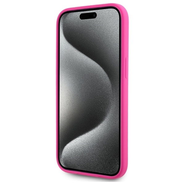 Karl Lagerfeld Telefontaske til iPhone 15 MagSafe Silicone Karl Head Print