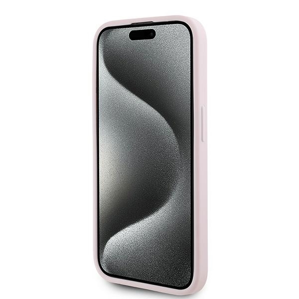 Karl Lagerfeld Mobilskal till iPhone 15 Pro Max Quilted Script - Rosa