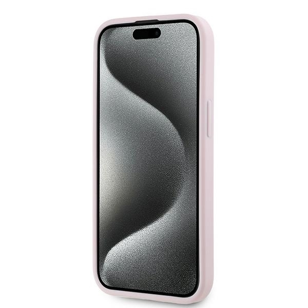 Karl Lagerfeld Mobilskal till iPhone 15/14/13 Quilted Script - Rosa
