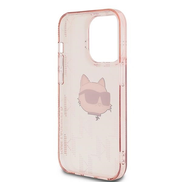 Karl Lagerfeld -puhelinkotelo iPhone 13 Pro Max IML Choupette Head - Ruusu