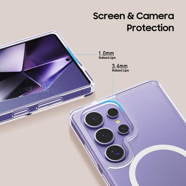 Tech-Protect Mobilskal till Galaxy S25 Ultra Magsafe Flexair Hybrid - Clear