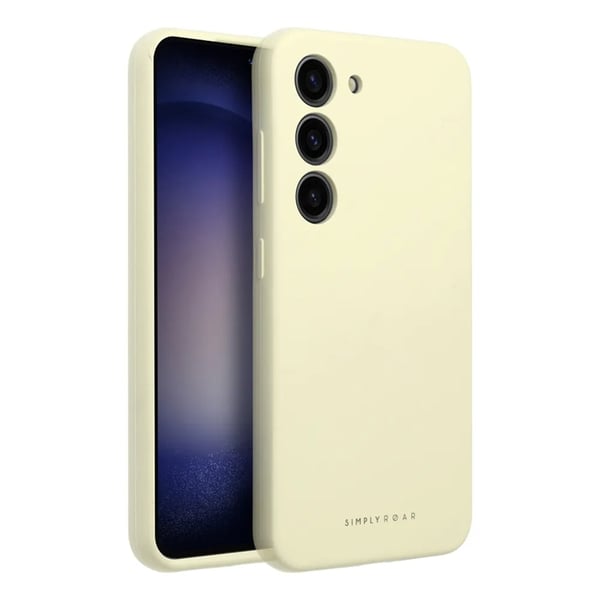 Roar-suojakuori Galaxy A56 5G Cloud Skin - Vaaleankeltainen
