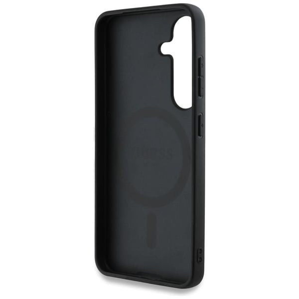 Guess Mobilskal till Galaxy S25 Ultra MagSafe Round Patch Classic Logo - Svart