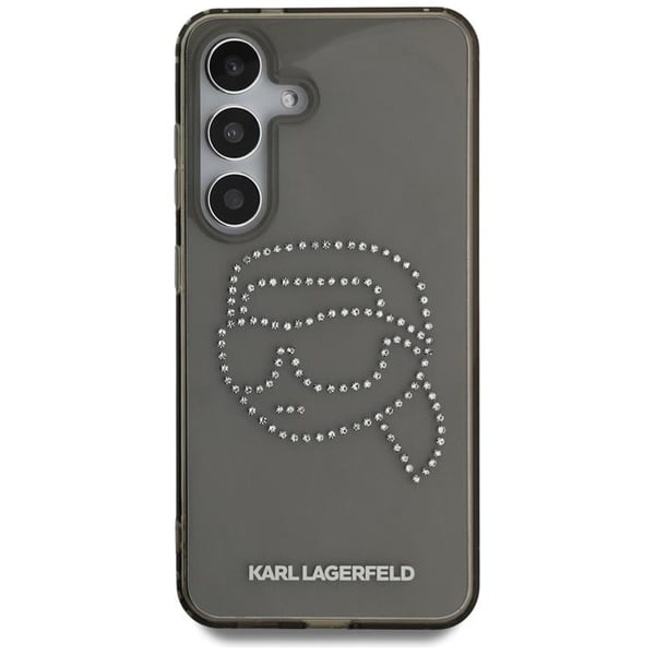 Karl Lagerfeld Mobilskal till Galaxy S25 Rhinestones Karl Head Logo - Svart