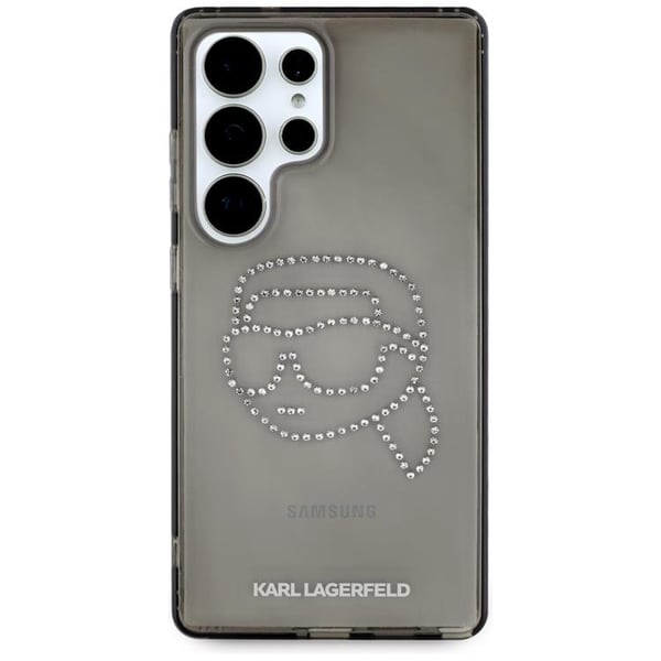 Karl Lagerfeld Mobilskal till Galaxy S25 Ultra Rhinestones Karl Head Logo Svart