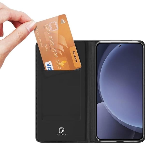 DUX DUCIS Skin Pro Galaxy S25 Pungcover PU Læder - Sort