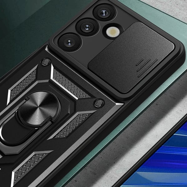 Mobilskal till Galaxy S25 Plus Hybrid Armor Camshield - Rosa
