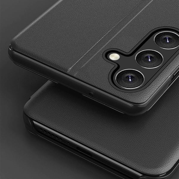 Galaxy S25 Plus Etui Eco Læder View med Flap - Rød